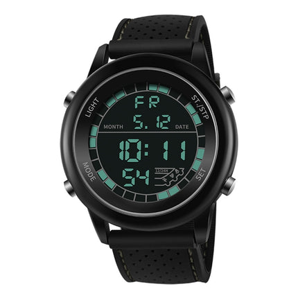 SANDA 411 Multifunctional Wports Watch Male Youth Fashion Model Male Waterproof Student Electronic Watch(Black)-garmade.com