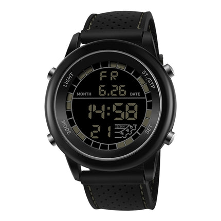 SANDA 411 Multifunctional Wports Watch Male Youth Fashion Model Male Waterproof Student Electronic Watch(Black)-garmade.com