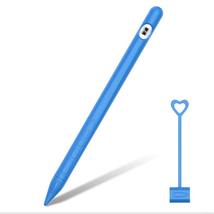 Suitable For Apple Pencil1 Generation StylusTouch Pen Silicone Protective Cover Pen Cap(Blue)-garmade.com