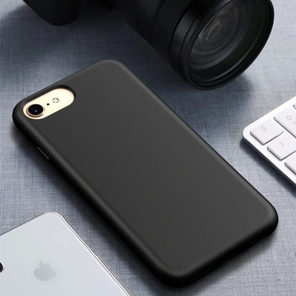 For iPhone6 & 6s Starry Series Shockproof Straw Material + TPU Protective Case(Black)-garmade.com