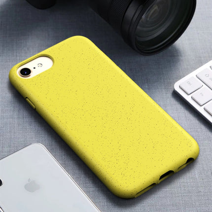 For iPhone6 & 6s Starry Series Shockproof Straw Material + TPU Protective Case(Black)-garmade.com