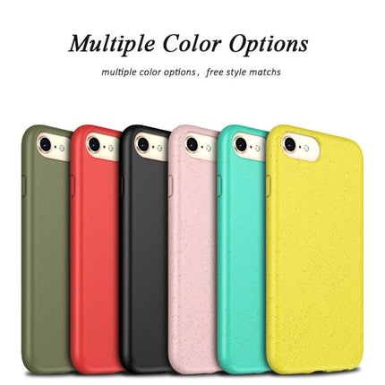 For iPhone7 & 8 Starry Series Shockproof Straw Material + TPU Protective Case(Green)-garmade.com