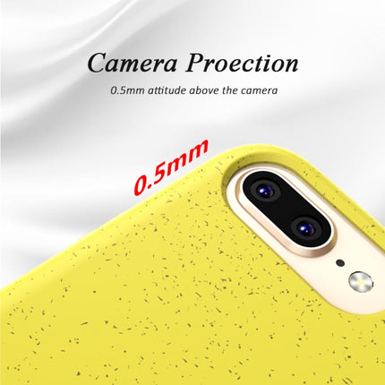 For iPhone 6 Plus & 6s Plus Starry Series Shockproof Straw Material + TPU Protective Case(Yellow)-garmade.com