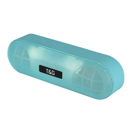 T&G TG148 Portable Stereo Audio Super Bass LED Lantern Pill Wireless Bluetooth Speaker(Green)-garmade.com