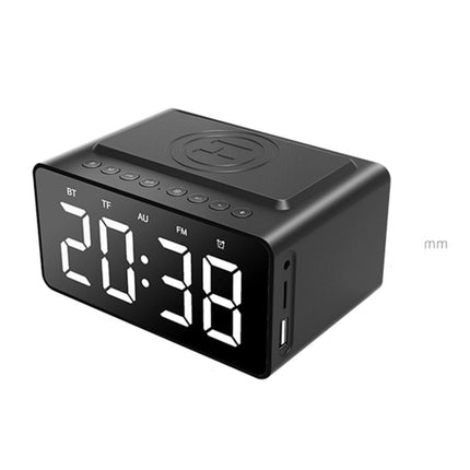 AEC BT508 Wireless Charging Bluetooth Speaker LED Alarm Clock Power Bank Three-In-One Speaker-garmade.com