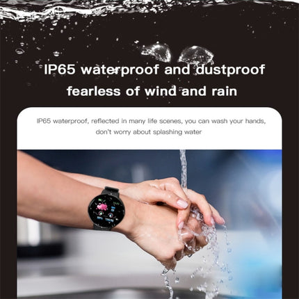 D18 1.3inch TFT Color Screen Smart Watch IP65 Waterproof,Support Call Reminder /Heart Rate Monitoring/Blood Pressure Monitoring/Sleep Monitoring(Black)-garmade.com