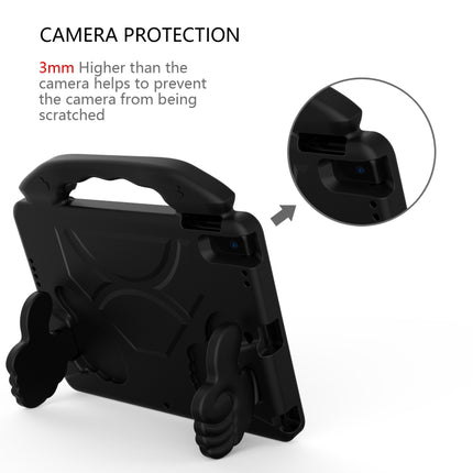 For iPad 10.2 EVA Flat Anti Falling Protective Shell with Thumb Bracket(Black)-garmade.com