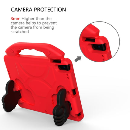 For iPad 10.2 EVA Flat Anti Falling Protective Shell with Thumb Bracket(Red)-garmade.com