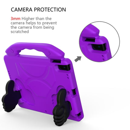 For iPad 10.2 EVA Flat Anti Falling Protective Shell with Thumb Bracket(Purple)-garmade.com