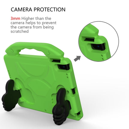 For iPad 10.2 EVA Flat Anti Falling Protective Shell with Thumb Bracket(Green)-garmade.com