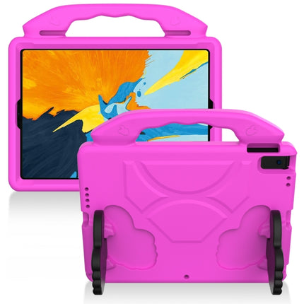 For iPad Pro 11 inch EVA Flat Anti Falling Protective Shell with Thumb Bracket(Rose Pink)-garmade.com