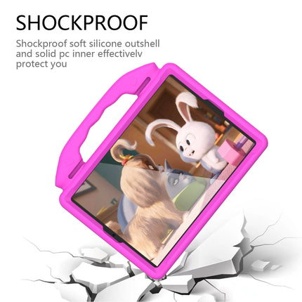 For iPad Pro 10.5 inch EVA Flat Anti Falling Protective Shell with Thumb Bracket(Rose Pink)-garmade.com