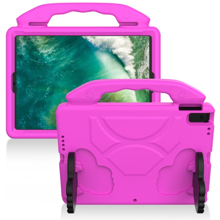 For iPad Pro 10.5 inch EVA Flat Anti Falling Protective Shell with Thumb Bracket(Rose Pink)-garmade.com