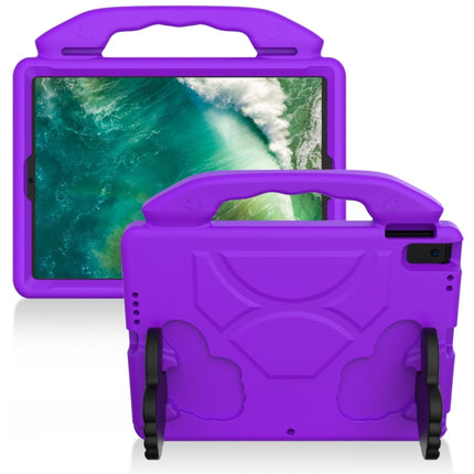 For iPad Pro 10.5 inch EVA Flat Anti Falling Protective Shell with Thumb Bracket(Purple)-garmade.com