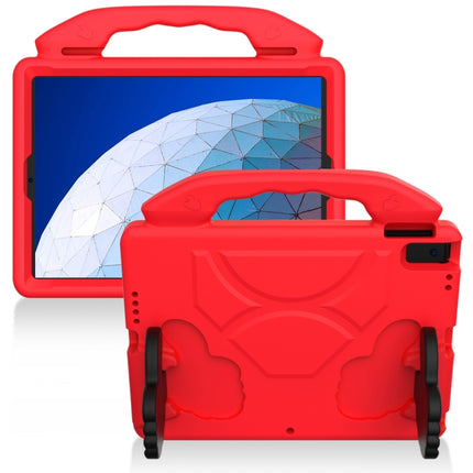 For iPad Air3 10.5 inch EVA Flat Anti Falling Protective Shell with Thumb Bracket(Red)-garmade.com