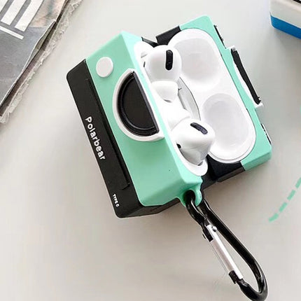 For Apple AirPods Pro Camera Bluetooth Headphone Protective Case(Green)-garmade.com