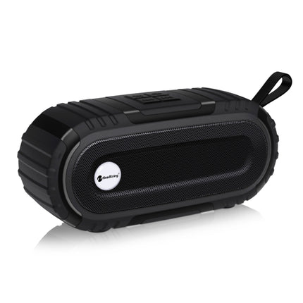 New Rixing NR5016 Wireless Portable Bluetooth Speaker Stereo Sound 10W System Music Subwoofer Column, Support TF Card, FM(Black)-garmade.com