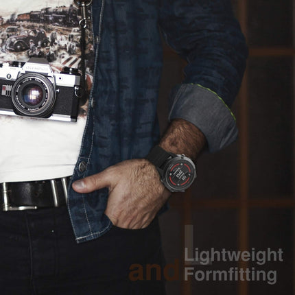 For Garmin Fenix 3 / 5X Universal 26MM Three-ring Nylon Watchband(Black)-garmade.com