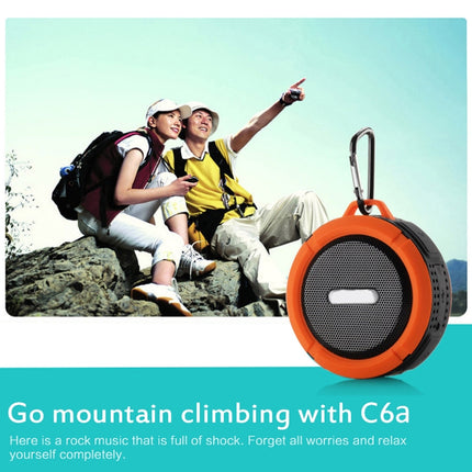 C6a Outdoor Chuck Wireless Bluetooth Car Speaker Suction Cup Speaker, Support TF Card(Red)-garmade.com