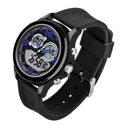 SANDA 793 large Dial Tide Watch Student Fashion Trend Multi Function Double Glow Waterproof Electronic Watch(Blue)-garmade.com