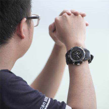 SANDA New Waterproof Luminous Plastic Multi Functional Watch Men Outdoor Sports LED Electronic Watch(Black)-garmade.com
