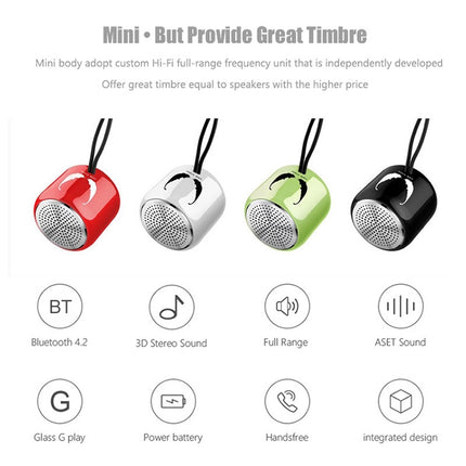 M9 Bluetooth5.0 Subwoofer Portable Speaker Aluminium Alloy Body Music Player(Red)-garmade.com