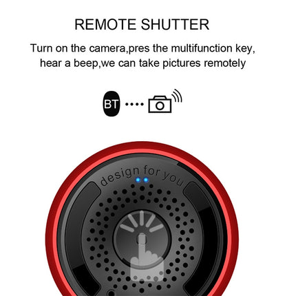 M9 Bluetooth5.0 Subwoofer Portable Speaker Aluminium Alloy Body Music Player(Red)-garmade.com