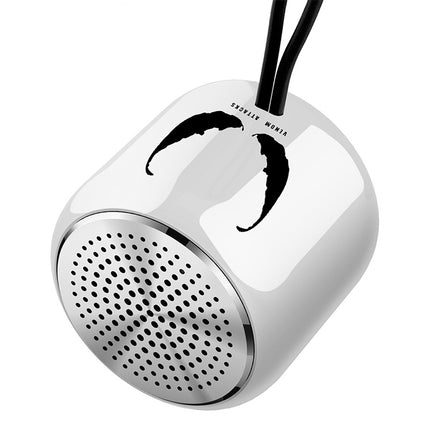 M9 Bluetooth5.0 Subwoofer Portable Speaker Aluminium Alloy Body Music Player(White)-garmade.com