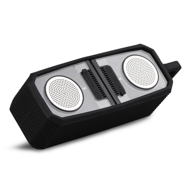 BT628 10W Portable TWS Transparent Bluetooth Speakers With Magnetic Connectable Base Outdoor Stereo Bass Subwoofer(Black)-garmade.com