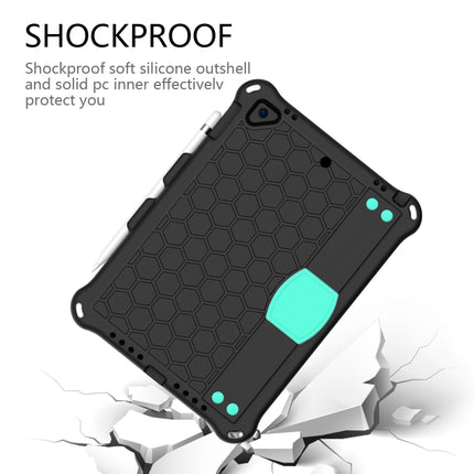 For iPad Air / Air 2 / Pro 9.7 / iPad 9.7 (2017) / iPad 9.7 (2018) Honeycomb Design EVA + PC Four Corner Shockproof Protective Case with Straps (Mint Green)-garmade.com