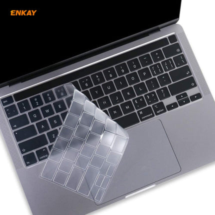 ENKAY TPU Soft Keyboard Protector for MacBook Pro 16 inch A2141 / Pro 13.3 inch A2289 & A2251 & A2338 (2020), US Version-garmade.com