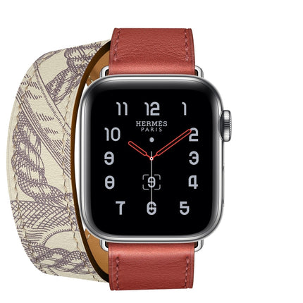 For Apple Watch 3 / 2 / 1 Generation 38mm Universal Silk Screen Printing Double-loop Watchband(Red)-garmade.com