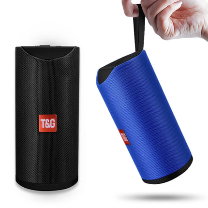 T&G TG113 Portable Bluetooth Speakers Waterproof Stereo Outdoor Loudspeaker MP3 Bass Sound Box with FM Radio(Blue)-garmade.com