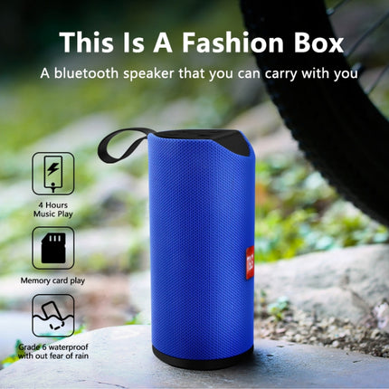 T&G TG113 Portable Bluetooth Speakers Waterproof Stereo Outdoor Loudspeaker MP3 Bass Sound Box with FM Radio(Red)-garmade.com