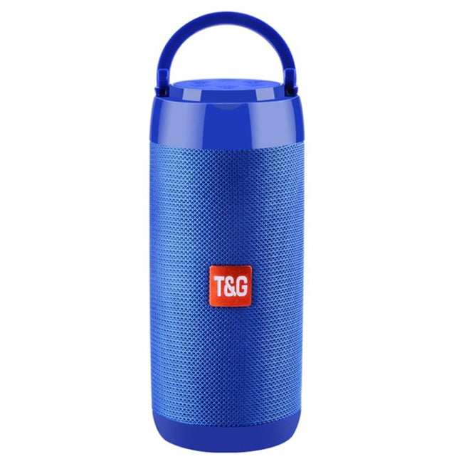 T&G TG113C Column Portable Bluetooth Mini Speaker FM Radio Waterproof Subwoofer Phone Holder Wireless Loundpeakers(Blue)-garmade.com