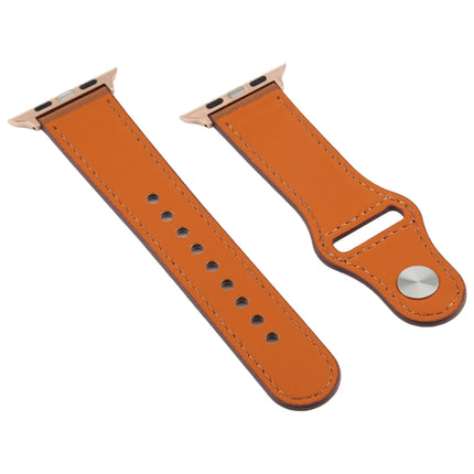 For Apple Watch 3 / 2 / 1 Generation 42mm Universal Buckle Leather Strap(Brown)-garmade.com