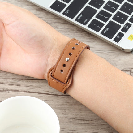 For Apple Watch 3 / 2 / 1 Generation 42mm Universal Buckle Leather Strap(Brown)-garmade.com