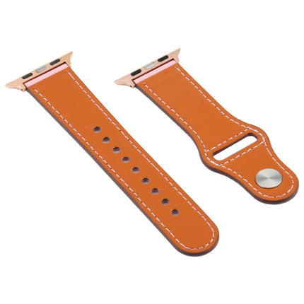 For Apple Watch 3 / 2 / 1 Generation 38mm Universal Buckle Leather Strap(Pink)-garmade.com