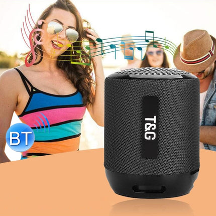 T&G TG129 Portable Wireless Music Speaker Hands-free with MIC, Support TF Card FM(Green)-garmade.com