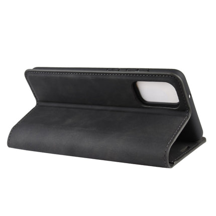 For Galaxy S20+ Retro-skin Business Magnetic Suction Leather Case with Holder & Card Slots & Wallet(Black)-garmade.com