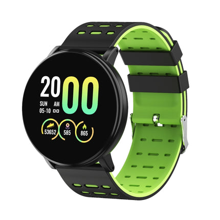 119plus 1.3inch IPS Color Screen Smart Watch IP68 Waterproof,Support Call Reminder /Heart Rate Monitoring/Blood Pressure Monitoring/Blood Oxygen Monitoring(Green)-garmade.com