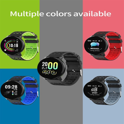 119plus 1.3inch IPS Color Screen Smart Watch IP68 Waterproof,Support Call Reminder /Heart Rate Monitoring/Blood Pressure Monitoring/Blood Oxygen Monitoring(Green)-garmade.com