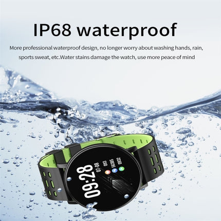 119plus 1.3inch IPS Color Screen Smart Watch IP68 Waterproof,Support Call Reminder /Heart Rate Monitoring/Blood Pressure Monitoring/Blood Oxygen Monitoring(Green)-garmade.com