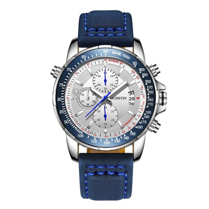 OCHSTIN 6125B Quartz Watch Night Light Waterproof Watch Timing Multi Function Men Watch(Blue)-garmade.com