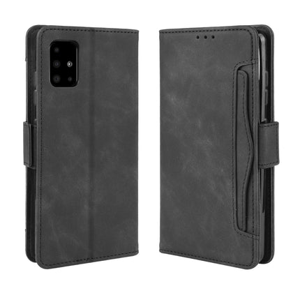For Galaxy S20+ Wallet Style Skin Feel Calf Pattern Leather Case with Separate Card Slot(Black)-garmade.com