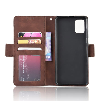 For Galaxy S20+ Wallet Style Skin Feel Calf Pattern Leather Case with Separate Card Slot(Brown)-garmade.com