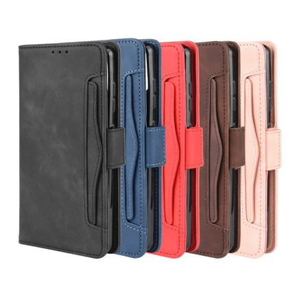 For Galaxy S20+ Wallet Style Skin Feel Calf Pattern Leather Case with Separate Card Slot(Blue)-garmade.com