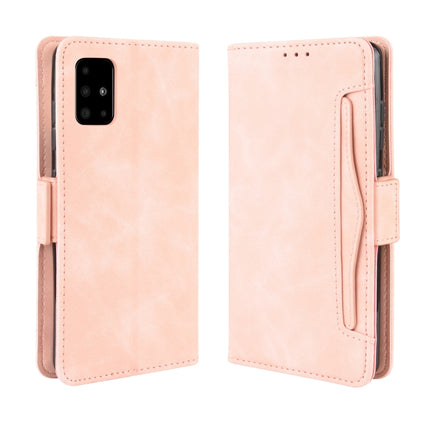 For Galaxy S20+ Wallet Style Skin Feel Calf Pattern Leather Case with Separate Card Slot(pink)-garmade.com