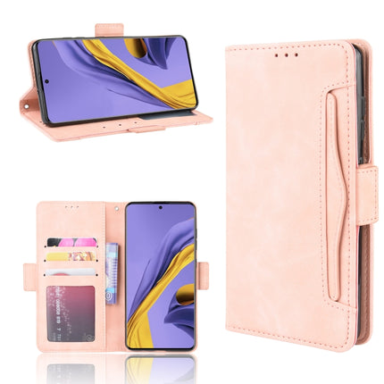 For Galaxy S20+ Wallet Style Skin Feel Calf Pattern Leather Case with Separate Card Slot(pink)-garmade.com