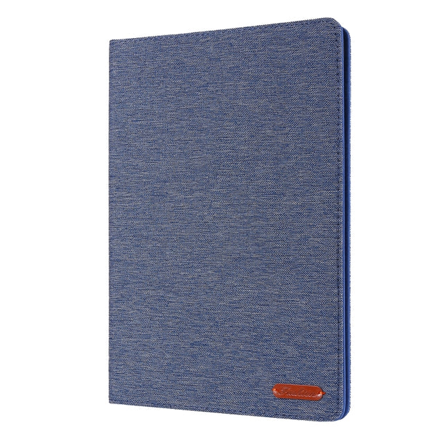 For iPad 10.2 Cloth Style TPU Flat Protective Shell(Deep Blue)-garmade.com